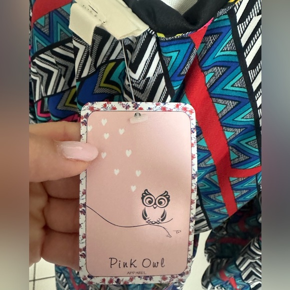 Colorful Geometric Pattern Dress- Large - Picture 6 of 7